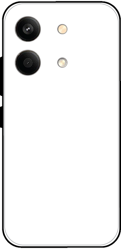 Poco X6 Neo back cover mockup - customisable glossy metal silicone case