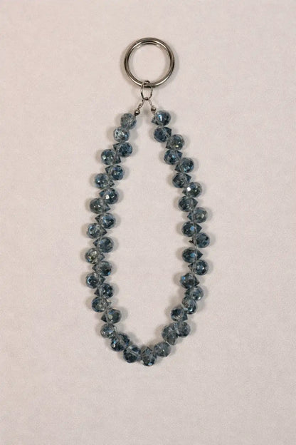 Premium Crystal Phone Charm - Blue