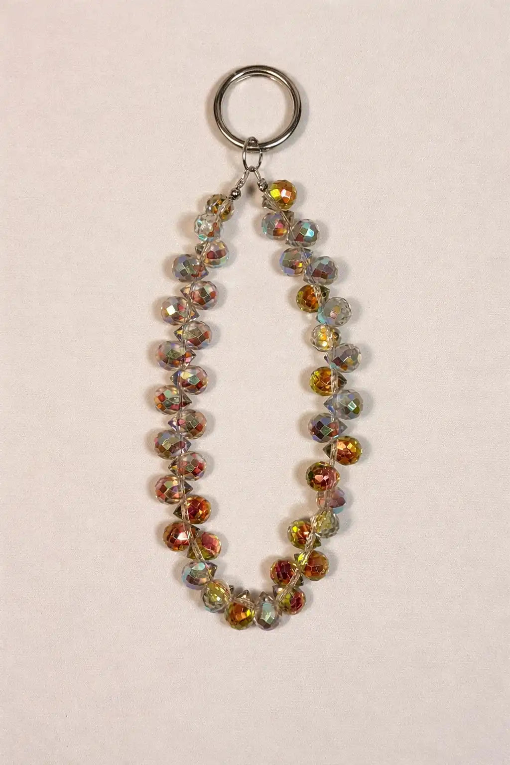 Premium Crystal Phone Charm - Gold Silver Mix