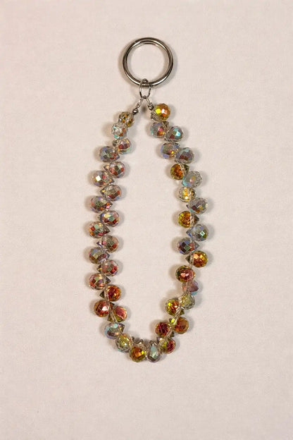 Premium Crystal Phone Charm - Gold Silver Mix
