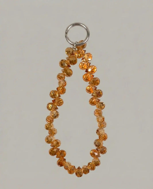 Premium Crystal Phone Charm - Gold