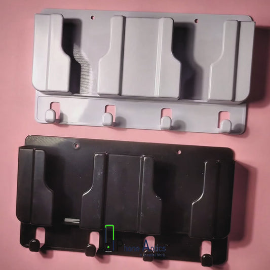Phone Antics wall-mounted phone stand video showcasing the wall mounted stand
