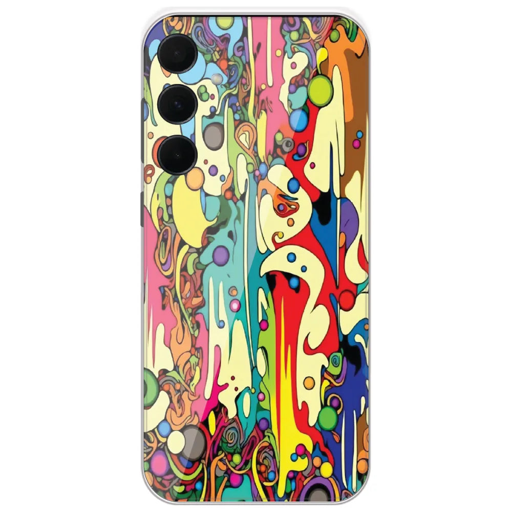 Psychedelic Melt - Printed Silicone Case for Samsung Galaxy A35