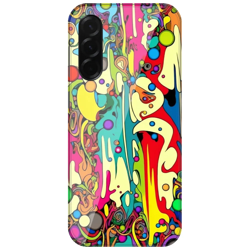 Psychedelic Melt - Printed Silicone Case for Samsung Galaxy A37 5G