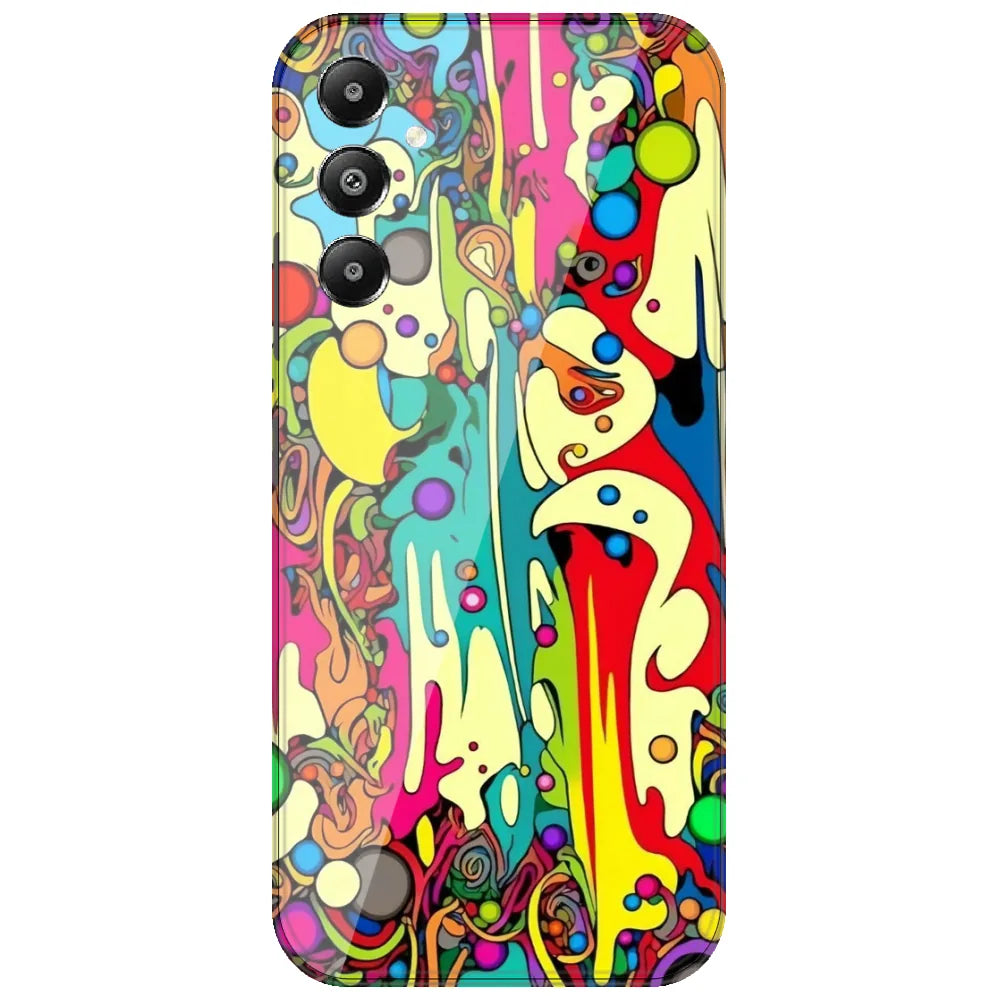 Psychedelic Melt - Printed Silicone Case for Samsung Galaxy A54 5G