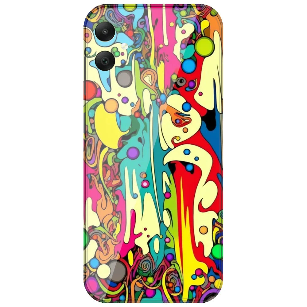 Psychedelic Melt - Printed Silicone Case for Samsung Galaxy F05