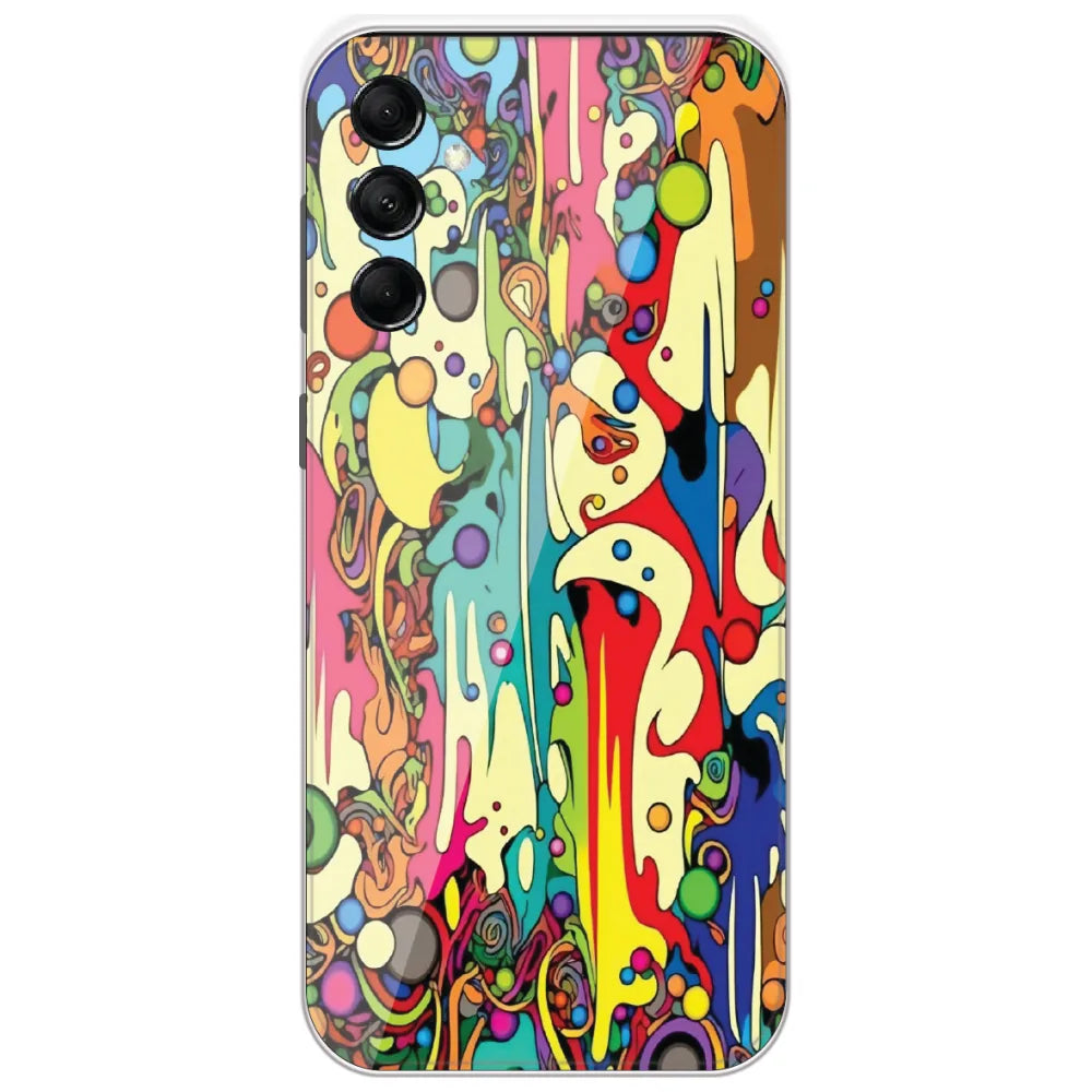 Psychedelic Melt - Printed Silicone Case for Samsung Galaxy M14 5G