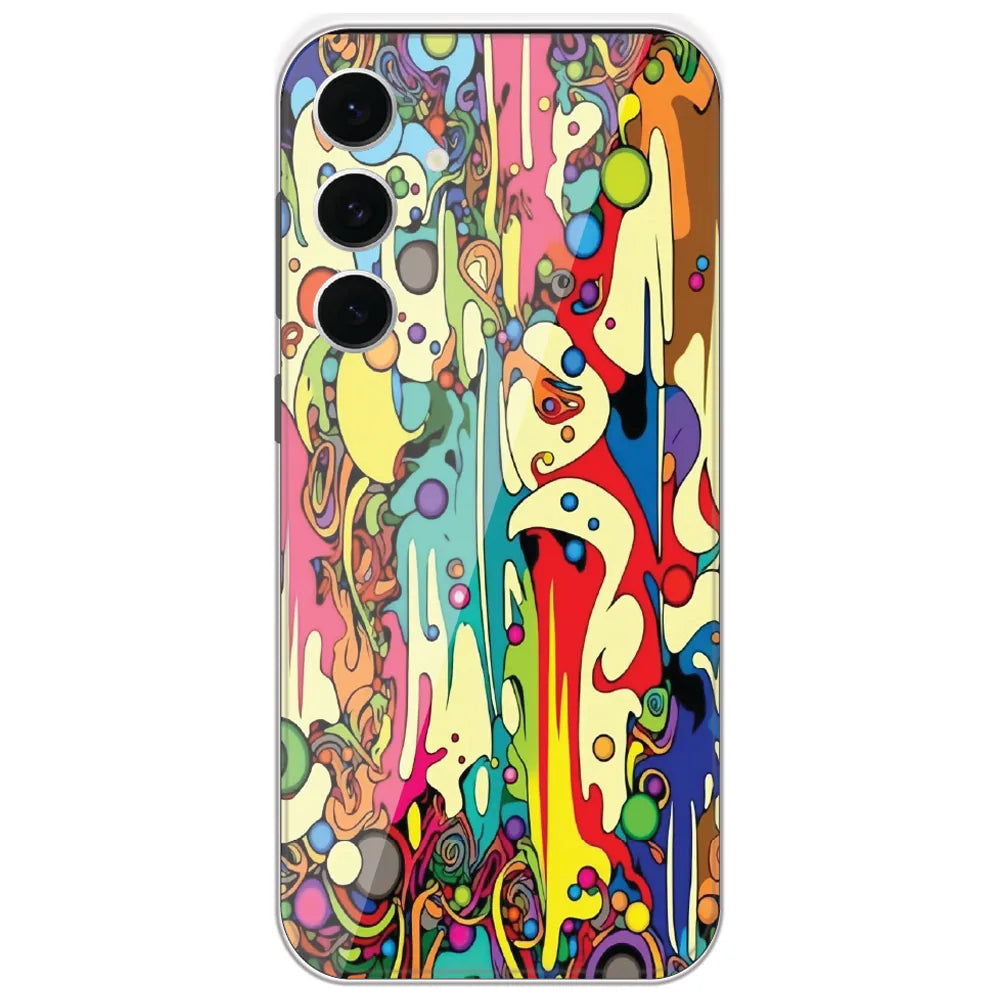 Psychedelic Melt - Printed Silicone Case for Samsung Galaxy S24 FE