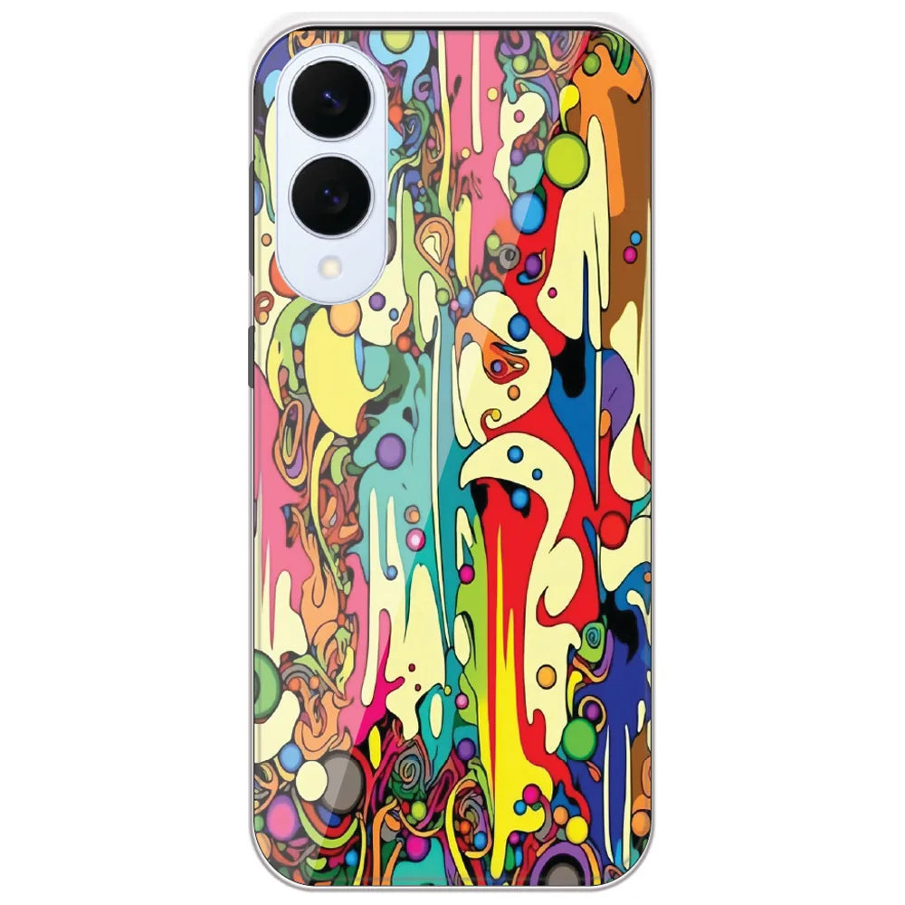 Psychedelic Melt - Printed Silicone Case for Samsung Galaxy S25 Edge
