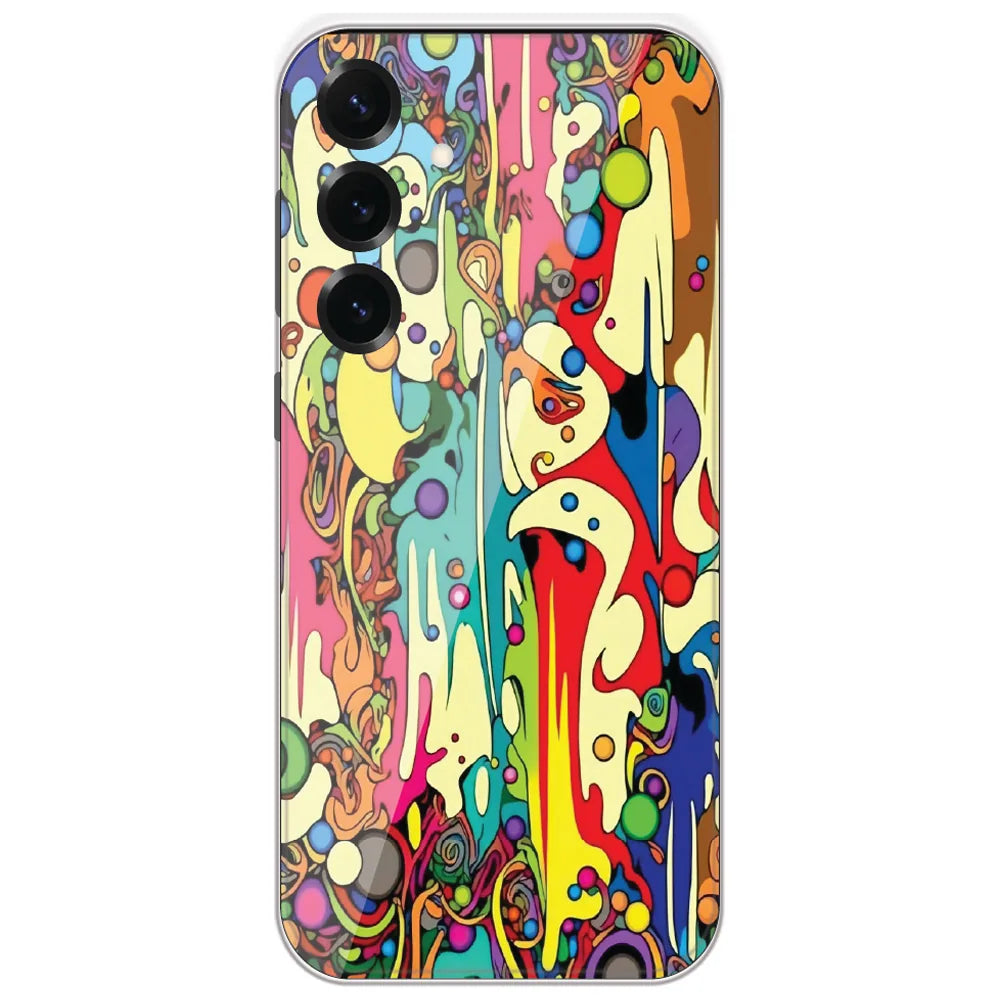 Psychedelic Melt - Printed Silicone Case for Samsung Galaxy S25 Plus
