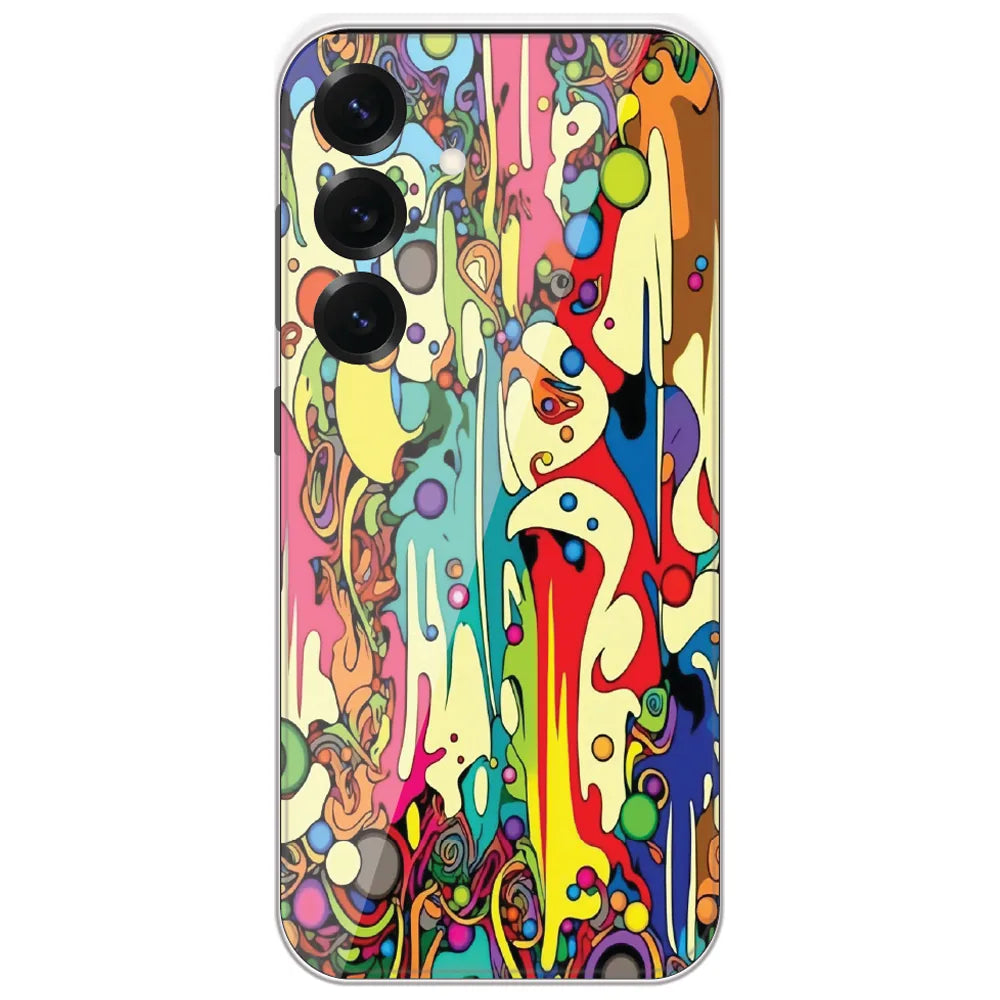 Psychedelic Melt - Printed Silicone Case for Samsung Galaxy S25