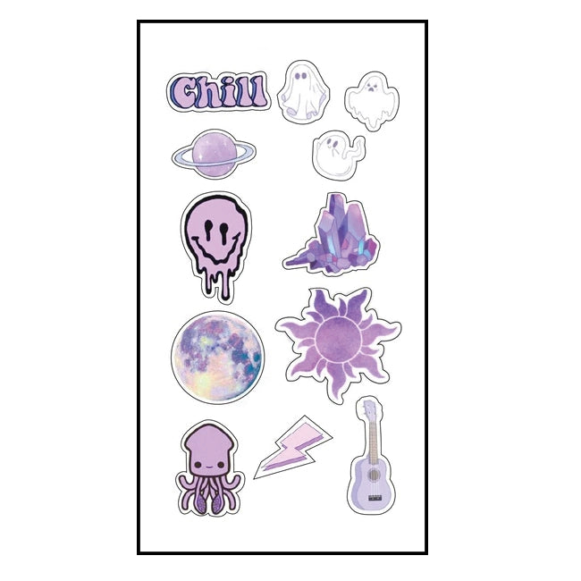 Purple Themed Stickers