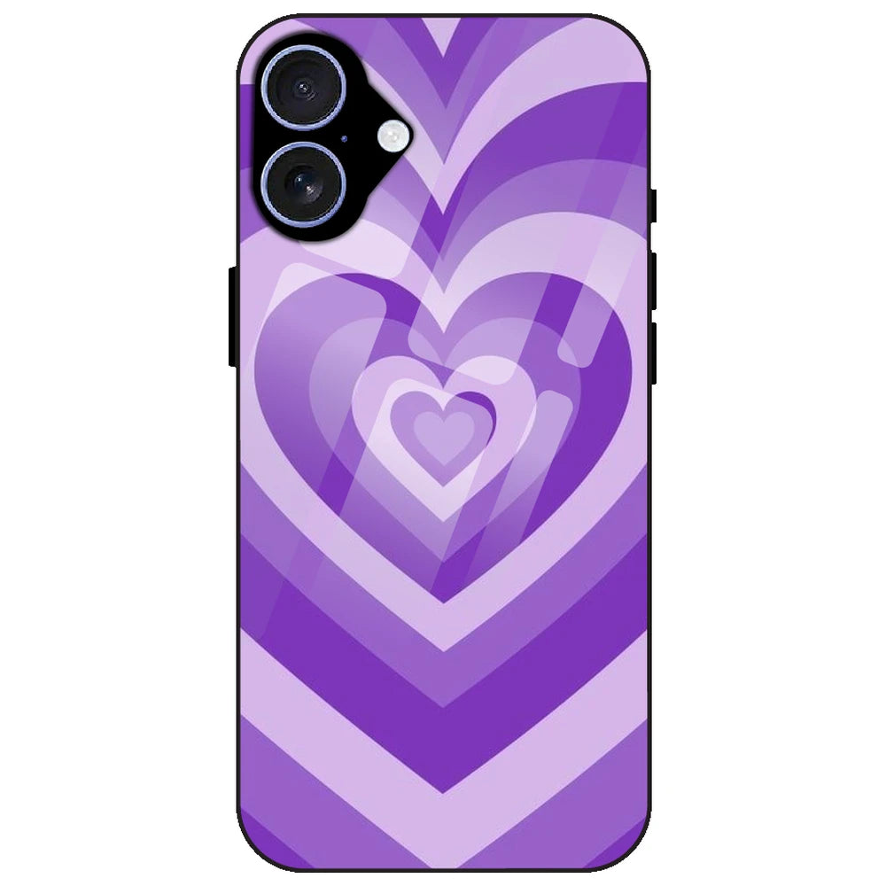 Purple Hearts - Glass Case for Apple iPhone 17