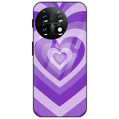 Purple Hearts - Glass Case for OnePlus 11