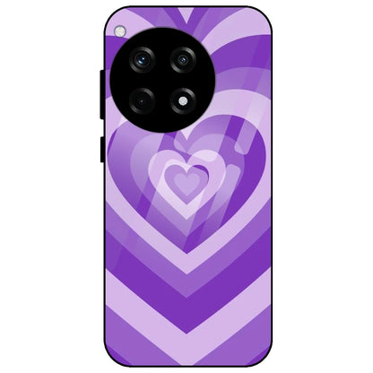 Purple Hearts - Glass Case for OnePlus 12R