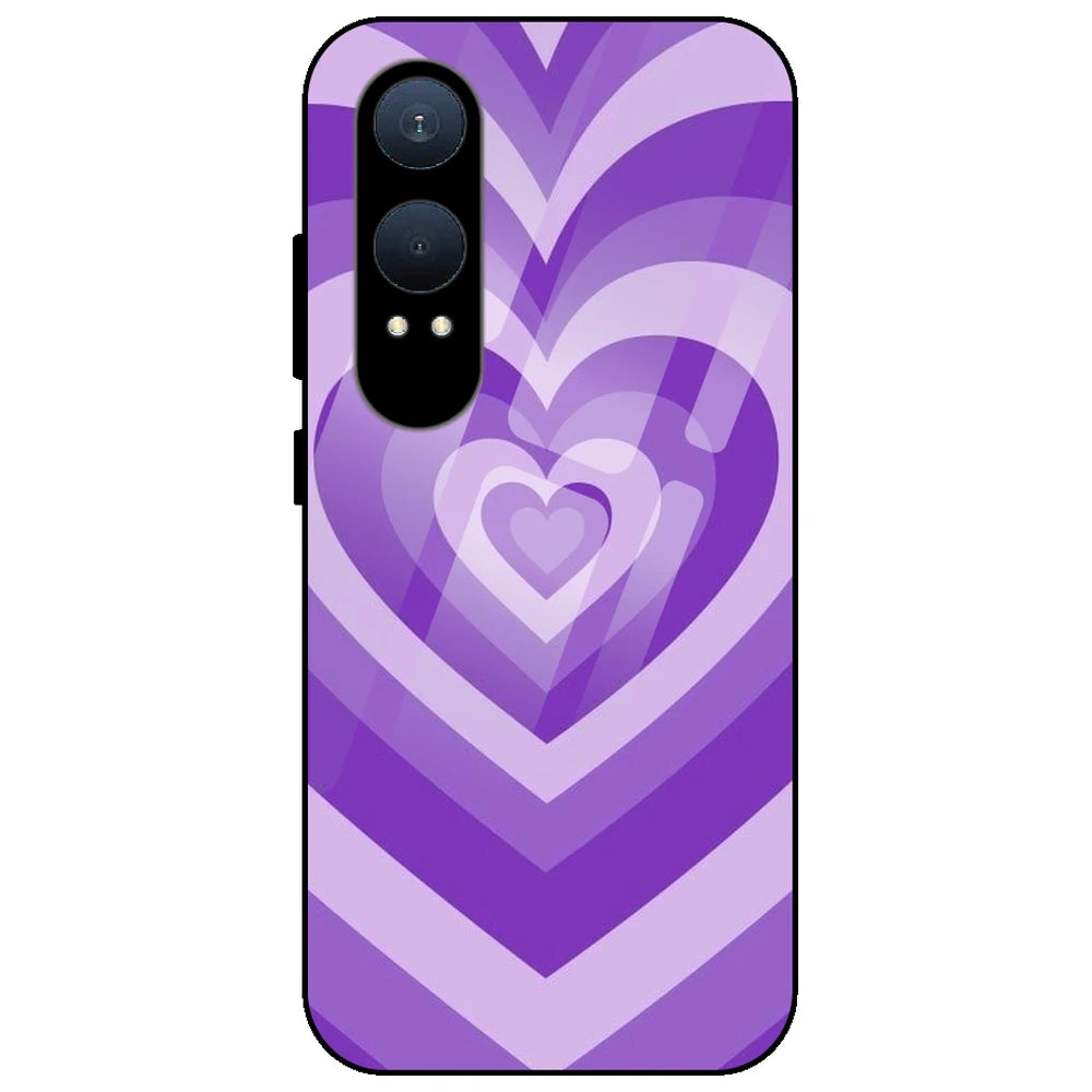 Purple Hearts - Glass Case for OnePlus Nord CE 4 Lite
