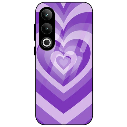 Purple Hearts - Glass Case for OnePlus Nord CE 4