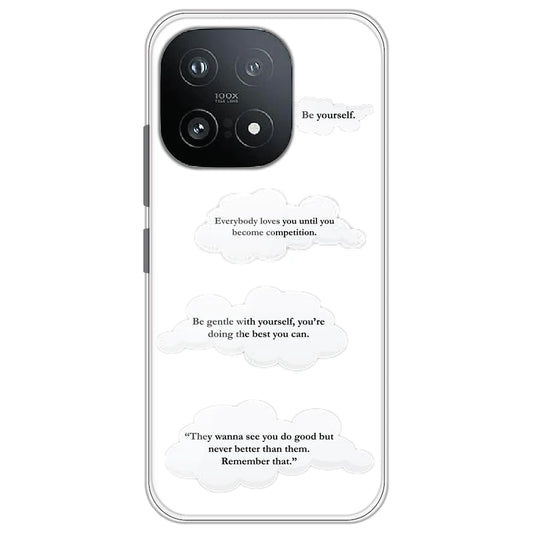 Quotes And Clouds - Clear Printed Silicone Case for iQOO 15