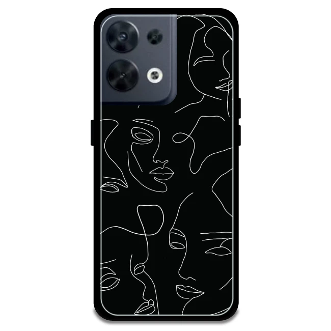 Two Faced - Armor Case For Oppo Models Oppo Reno 8 5G