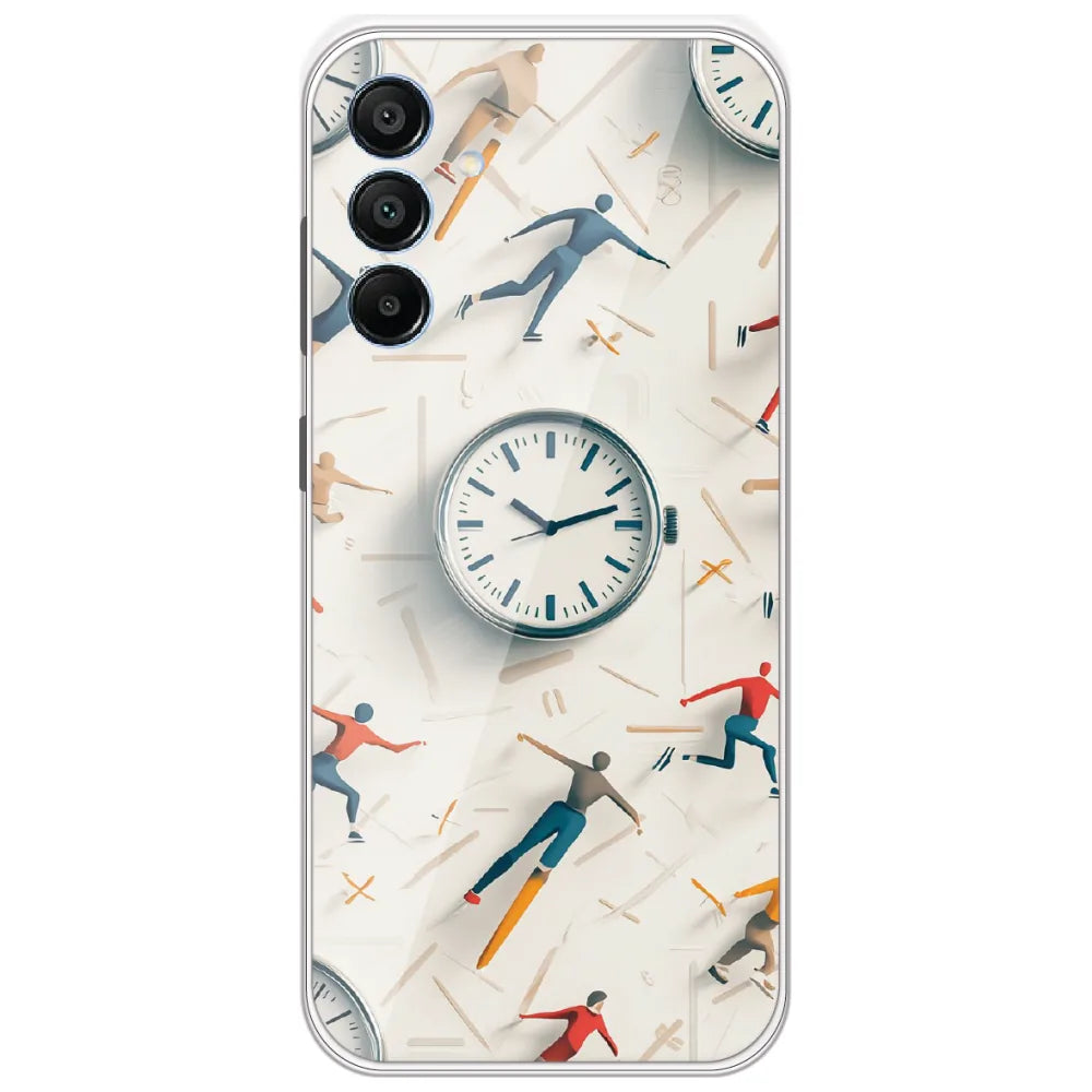 Race Against Time - Printed Silicone Case for Samsung Galaxy A15