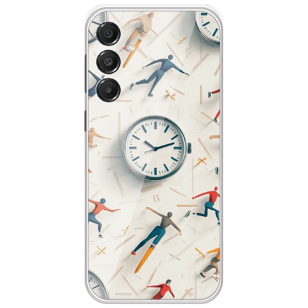 Race Against Time - Printed Silicone Case for Samsung Galaxy A16 5G