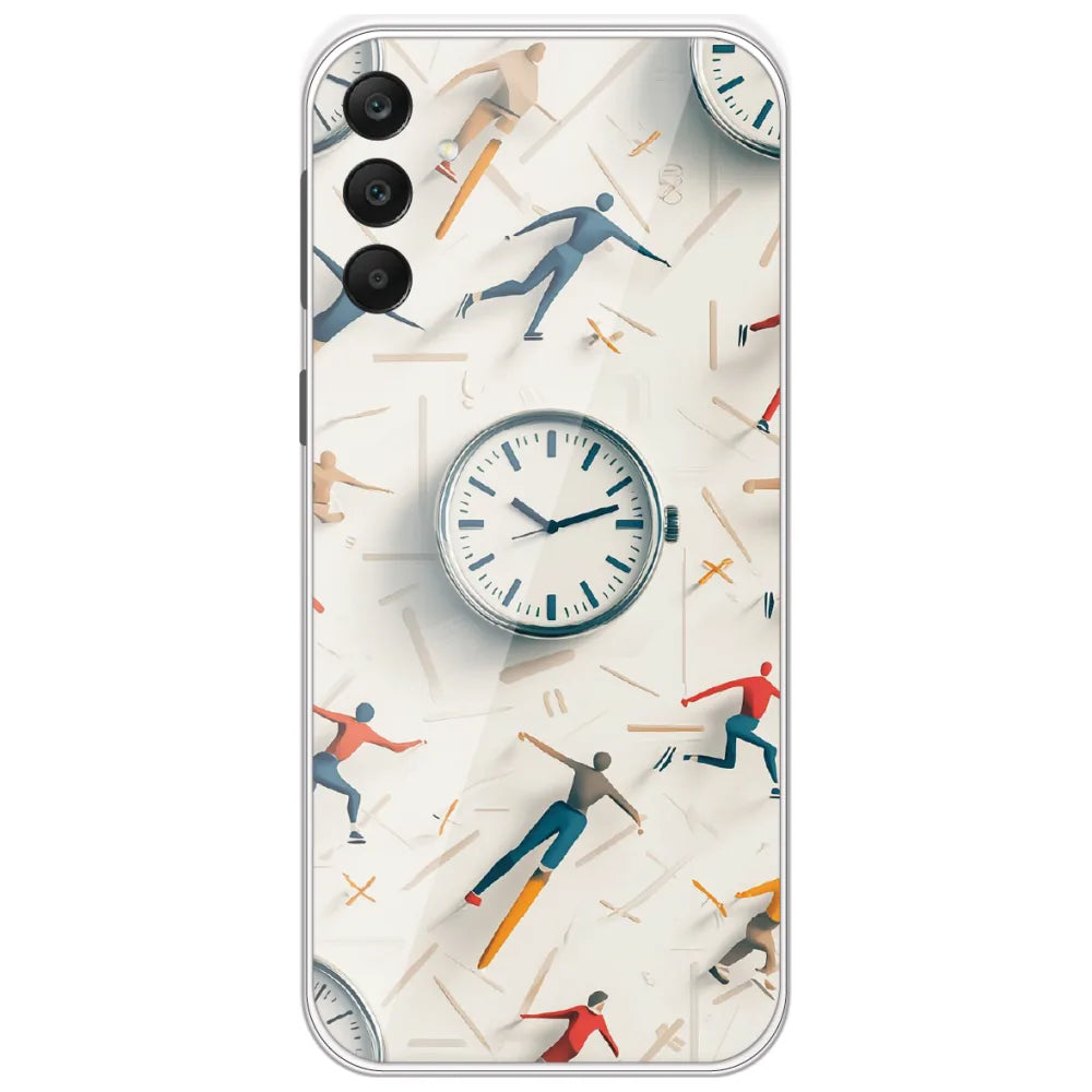 Race Against Time - Printed Silicone Case for Samsung Galaxy A25