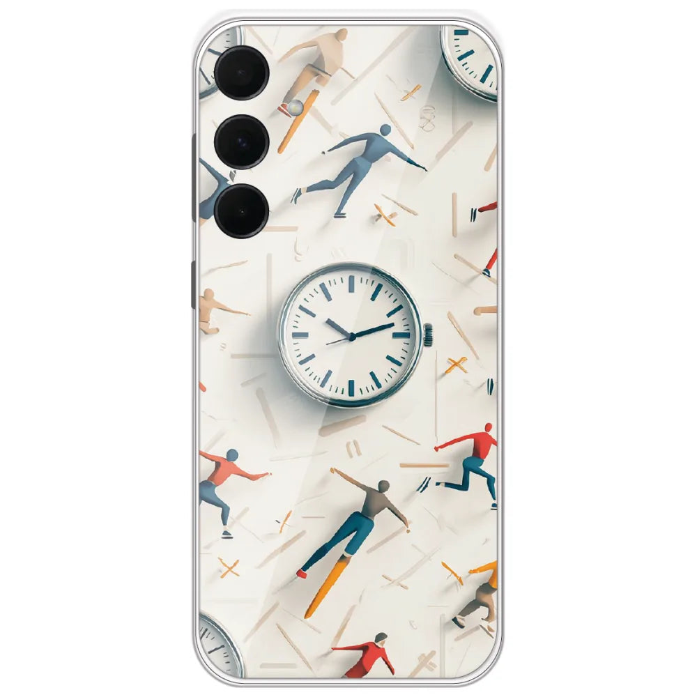 Race Against Time - Printed Silicone Case for Samsung Galaxy A35