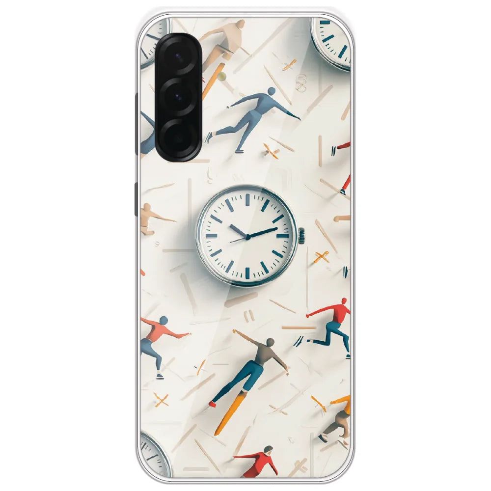 Race Against Time - Printed Silicone Case for Samsung Galaxy A36