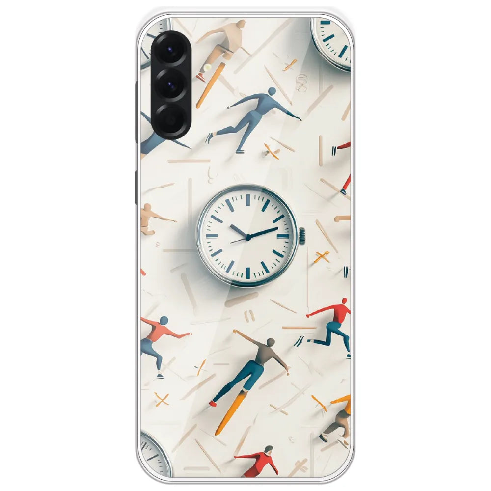 Race Against Time - Printed Silicone Case for Samsung Galaxy A56