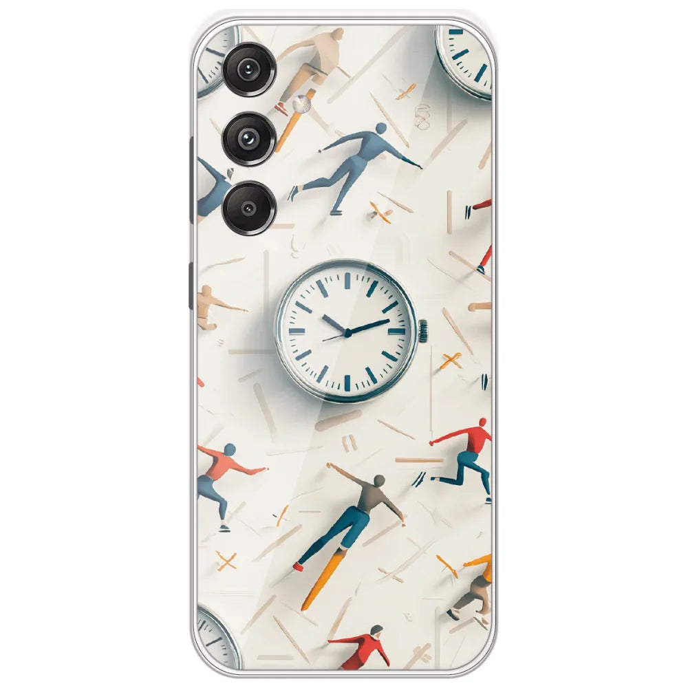 Race Against Time - Printed Silicone Case for Samsung Galaxy M34 5G