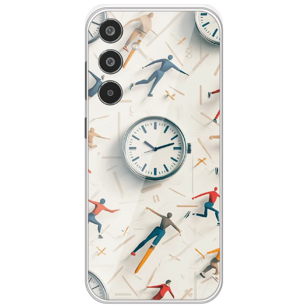 Race Against Time - Printed Silicone Case for Samsung Galaxy M35 5G