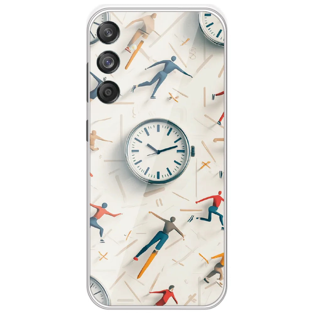 Race Against Time - Printed Silicone Case for Samsung Galaxy M55 5G