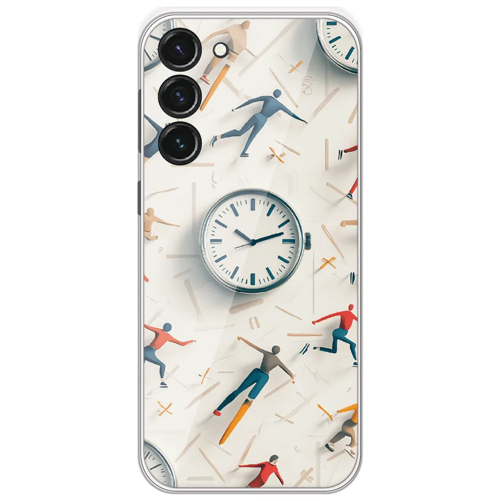 Race Against Time - Printed Silicone Case for Samsung Galaxy S23 5G