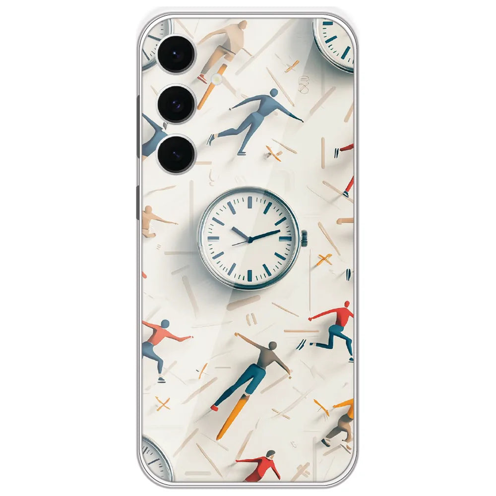 Race Against Time - Printed Silicone Case for Samsung Galaxy S24 FE