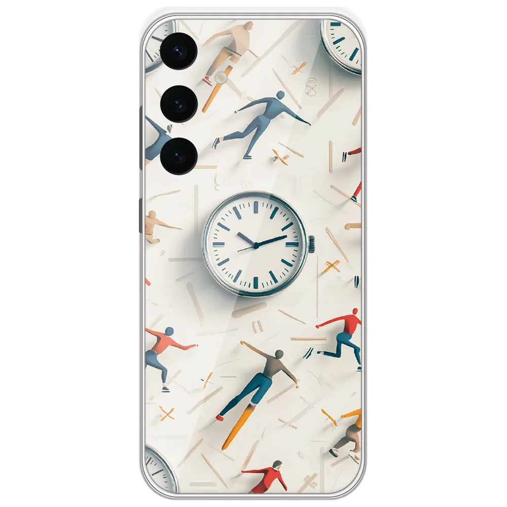 Race Against Time - Printed Silicone Case for Samsung Galaxy S24 Plus