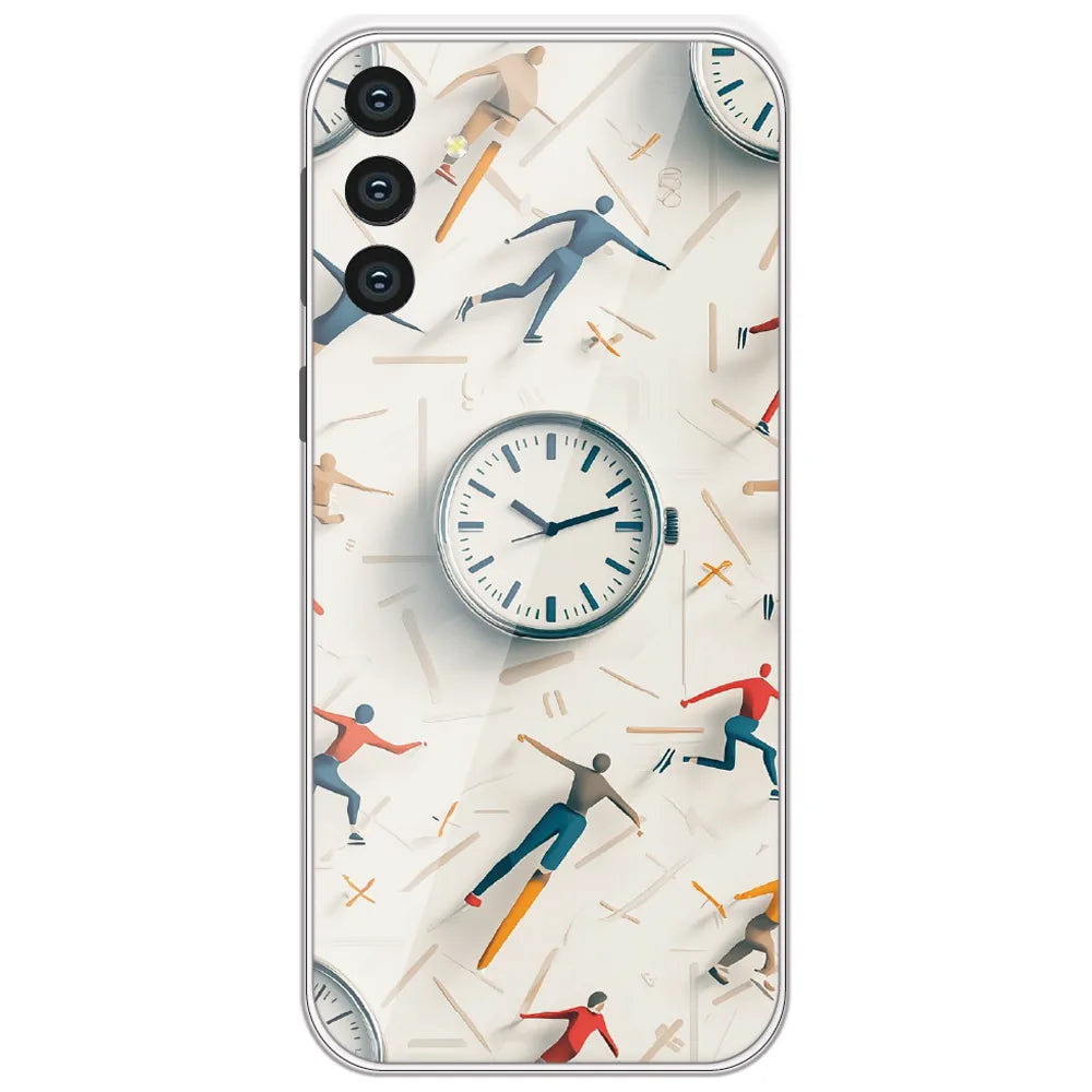 Race Against Time - Printed Silicone Case for Samsung Galaxy S24