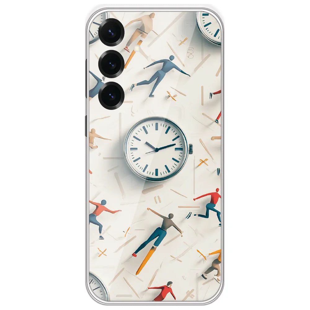 Race Against Time - Printed Silicone Case for Samsung Galaxy S25 Plus
