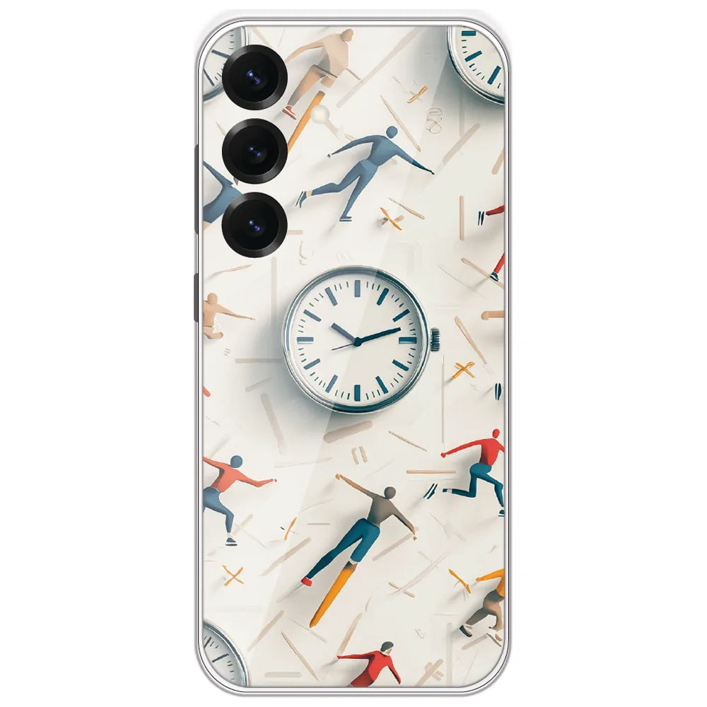 Race Against Time - Printed Silicone Case for Samsung Galaxy S25