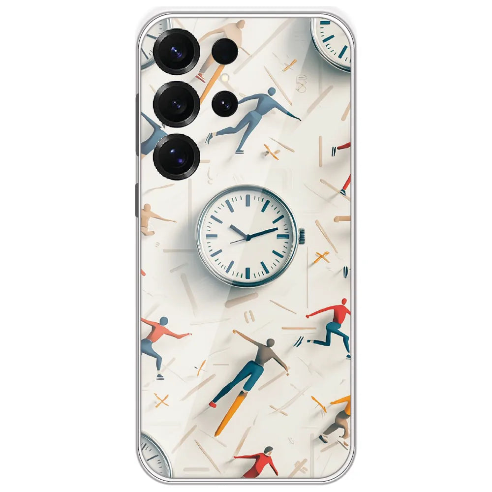 Race Against Time - Printed Silicone Case for Samsung Galaxy S25 Ultra
