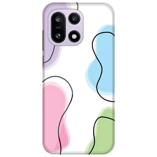 Rainbow Cow Print - Clear Printed Silicone Case for OnePlus 15