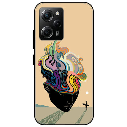 Rainbow Mind - Glossy Metal Silicone Case for Poco X5 Pro