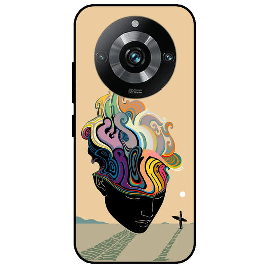 Rainbow Mind - Glossy Metal Silicone Case for Realme 11 Pro Plus