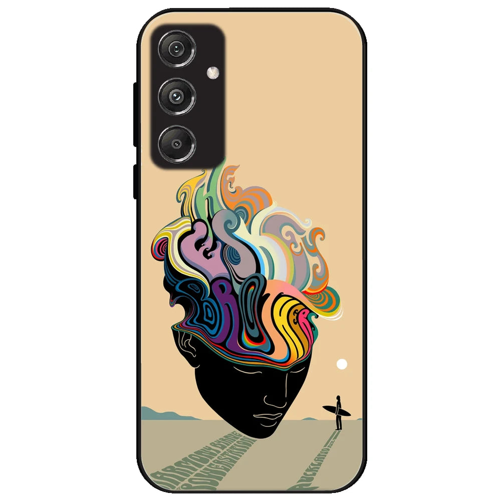 Rainbow Mind - Glossy Metal Silicone Case for Samsung Galaxy M34 5G