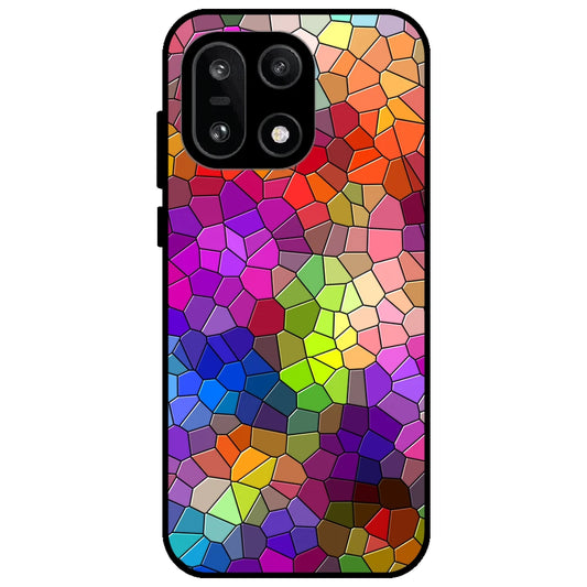Rainbow Mosiac - Glossy Metal Silicone Case for OnePlus 15