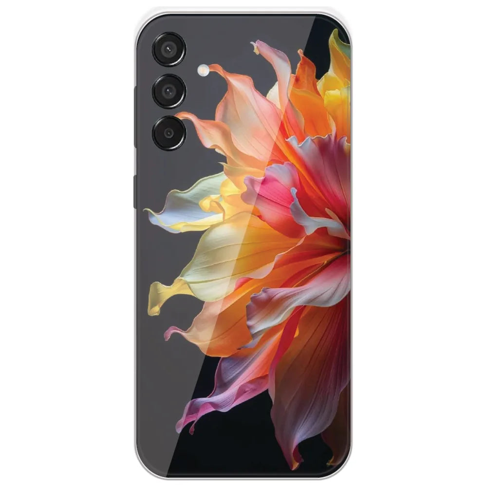 Rainbow Petal Bloom - Printed Silicone Case for Samsung Galaxy M15