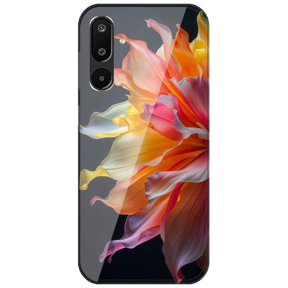 Rainbow Petal Bloom - Printed Silicone Case for Samsung Galaxy M16