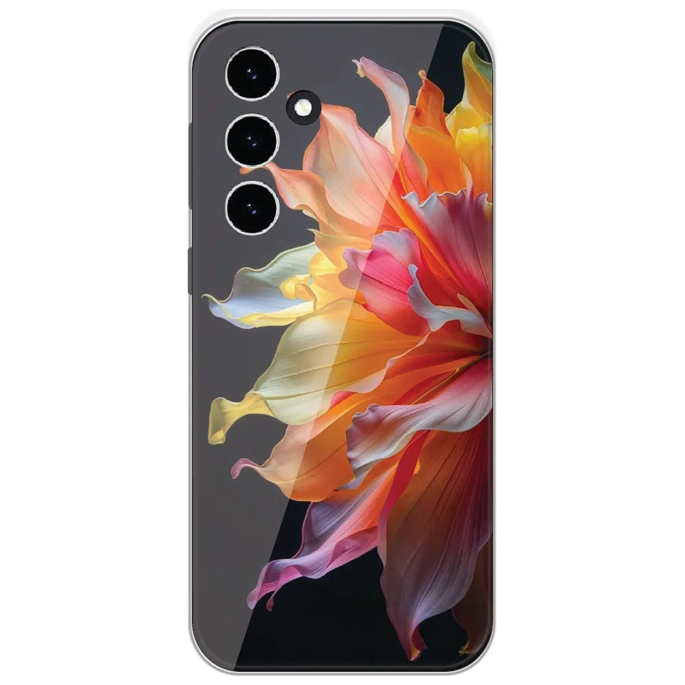 Rainbow Petal Bloom - Printed Silicone Case for Samsung Galaxy S23 FE 5G