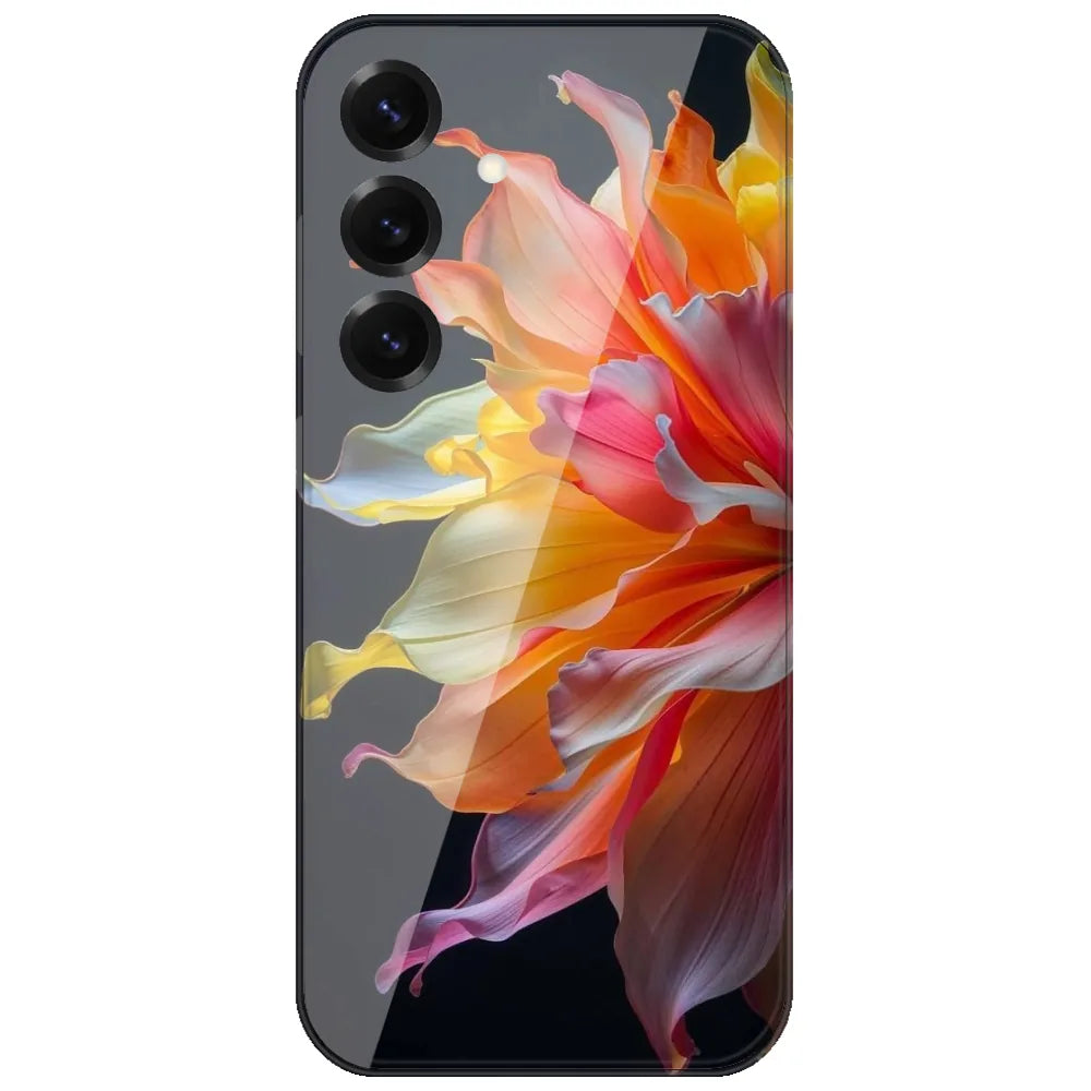 Rainbow Petal Bloom - Printed Silicone Case for Samsung Galaxy S25 FE