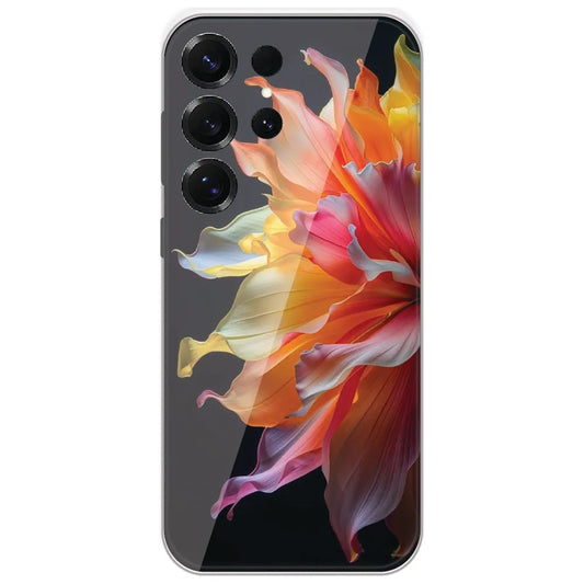Rainbow Petal Bloom - Printed Silicone Case for Samsung Galaxy S25 Ultra