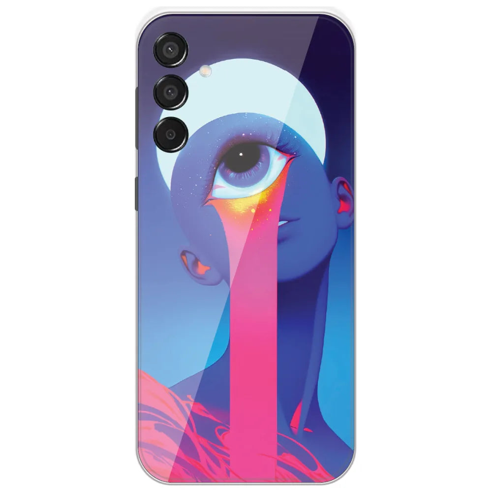 Rainbow Tear Eye - Printed Silicone Case for Samsung Galaxy M15
